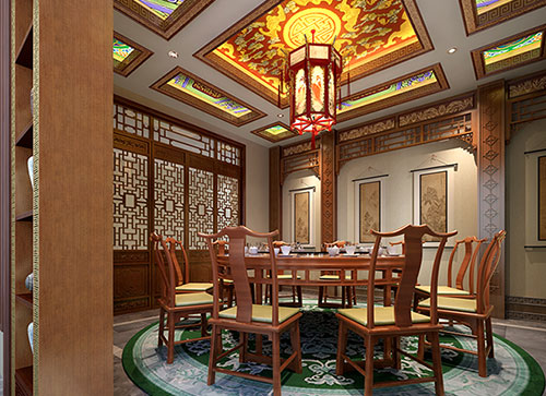 青岛中式古典风格家居装修设计效果图